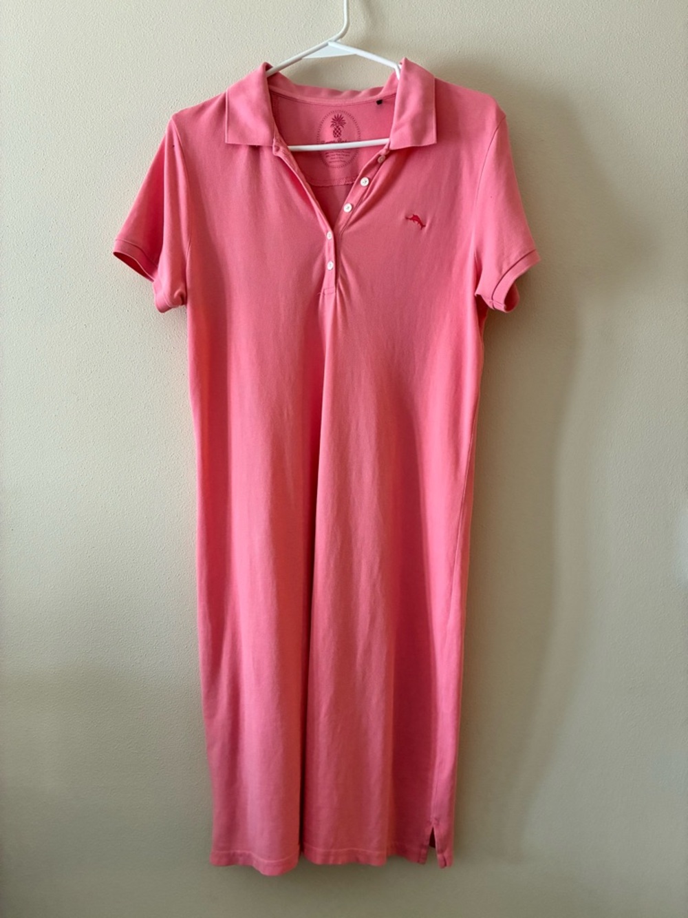 Tommy Bahama Bright Coral Polo Shirt Dress